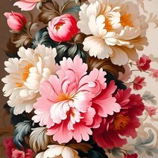 Схема вышивки «цветы»