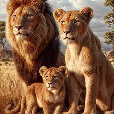 Схема вышивки «Leones»