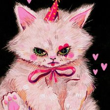 Схема вышивки «кот»