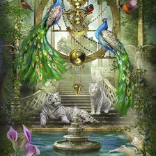 Схема вышивки «райский сад»