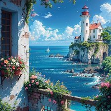 Схема вышивки «Маяк»