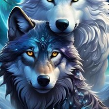 Схема вышивки «Lobos»