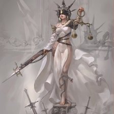 Схема вышивки «Фемида»