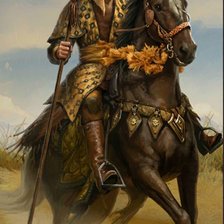 Схема вышивки «Jinete guerrero»