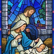 Схема вышивки «Nacimiento vitral»