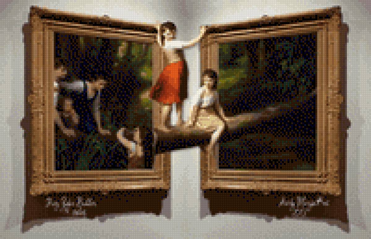 Cruzando de una cuadro al otro - предпросмотр