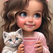 Схема вышивки «Чаепитие»