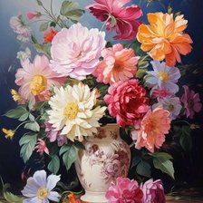 Схема вышивки «Пышный букет»