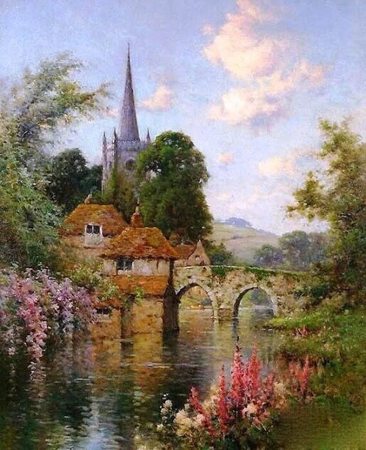 Средневековый городок - оригинал