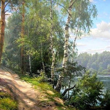 Схема вышивки «На крутом берегу»