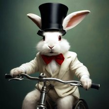 Схема вышивки «белый кролик»