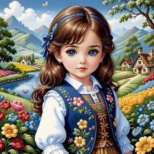 Схема вышивки «123654»