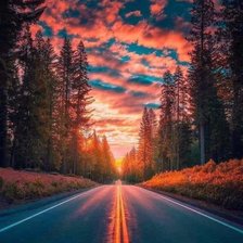 Схема вышивки «Puesta de sol por la tarde.»