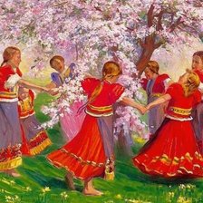 Схема вышивки «La ronda campestre»