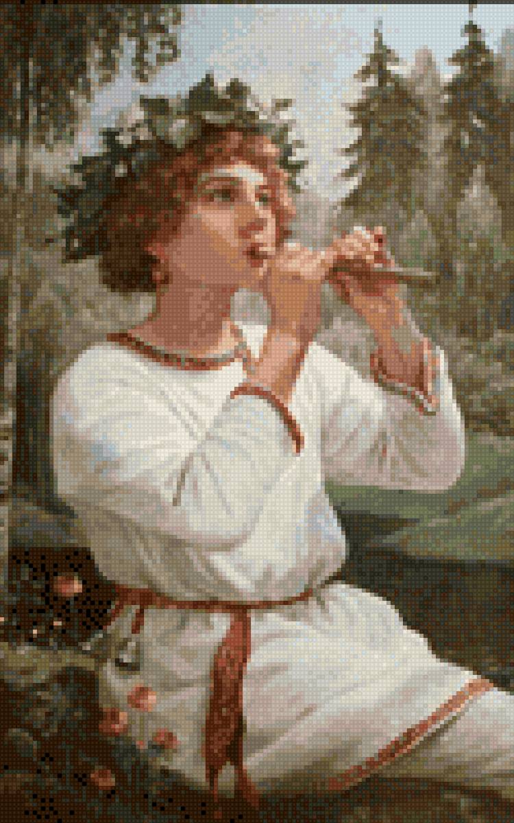 Mujer flautista - предпросмотр