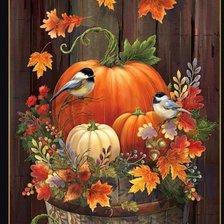 Схема вышивки «Calabaza de otoño»