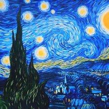 Схема вышивки «Звездная ночь»