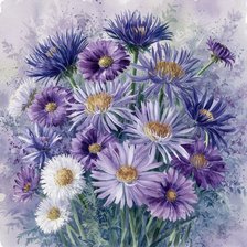 Схема вышивки «Астры»