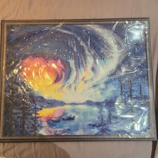 Схема вышивки «Северное сияние»