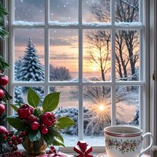 Схема вышивки «Вечер»