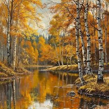 Схема вышивки «Осень»