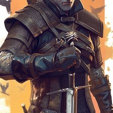 Схема вышивки «Геральт»