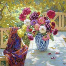 Схема вышивки «Скоро осень, на улице август...»