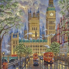 Схема вышивки «Город»