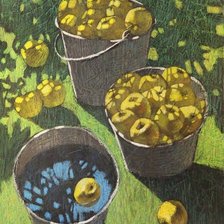 Схема вышивки «Урожай яблок»