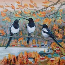 Схема вышивки «Сороки»