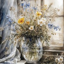 Схема вышивки «ЛЕТНИЙ БУКЕТ»