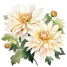 Схема вышивки «Георгины»