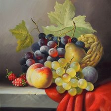 Схема вышивки «Натюрморт фруктов»