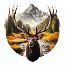 Схема вышивки «Олень»