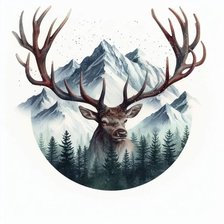 Схема вышивки «Олень2»