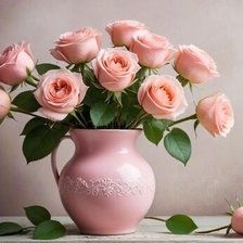 персиковые розы