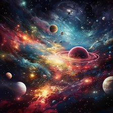 Схема вышивки «Космос»