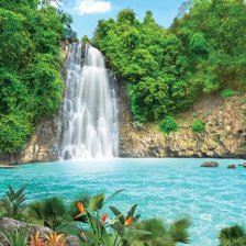 Схема вышивки «Водопад»