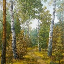 Схема вышивки «Осенний день»