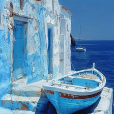 Схема вышивки «Санторини»