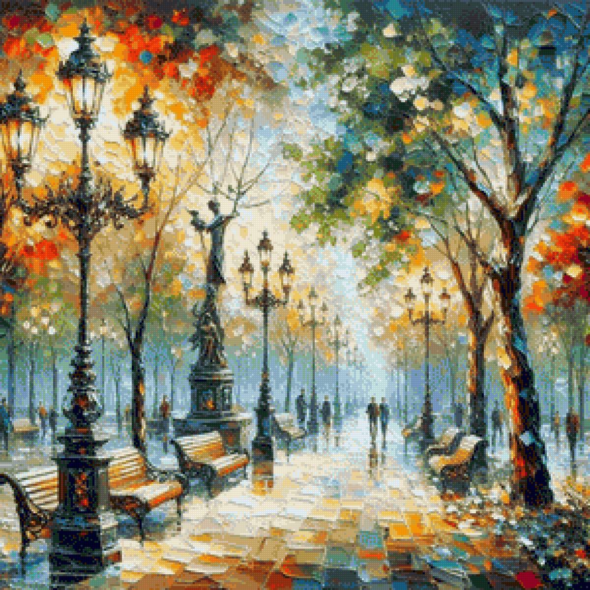 Plimbare in parc - arta digitala - предпросмотр