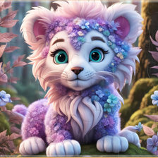 Схема вышивки «Милый котик»