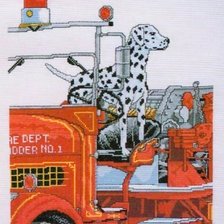 Схема вышивки «Paseo de un dálmata»