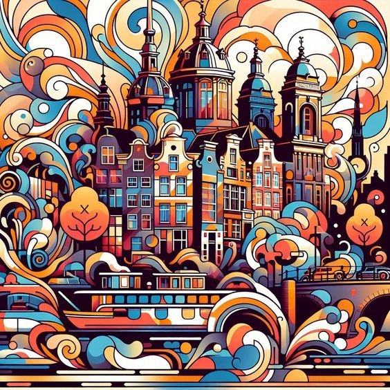 город - арт - оригинал