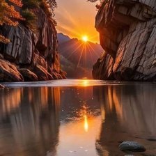 Схема вышивки «Закат»