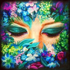 Схема вышивки «Глаза»