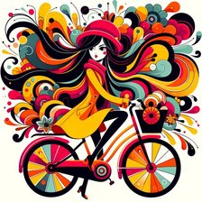 Схема вышивки «девочка»