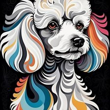 Схема вышивки «собака»