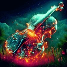 Схема вышивки «музыка»