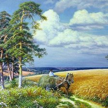 Схема вышивки «сенокос»